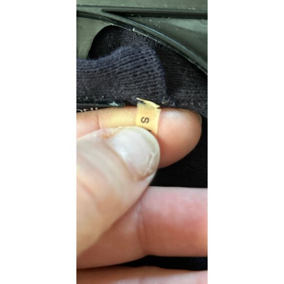 MAGASCHONI Cotton Cardigan Ruffled Front Belt Brown Long Sleeve Size Small - Picture 8 of 8